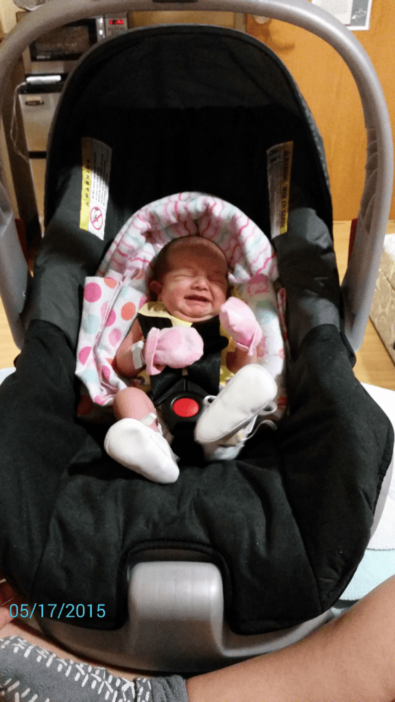 Parents believe that car-buckle matches location of the two "unexplained" bruises, but attorney will not consider it as an explanation. Photo courtesy of family.