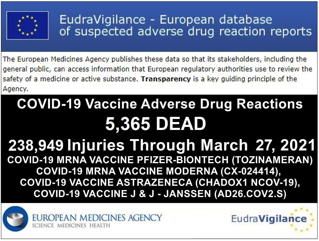 EudraVigilance report 3.27 - przez Brian Shilhavy  Editor, Health News Impact