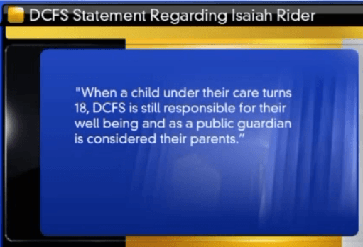 Isaiah Rider DCFS statement