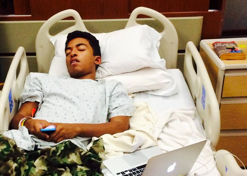 Isaiah in hospital