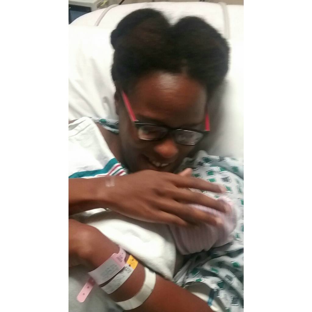 Ausia and new baby
