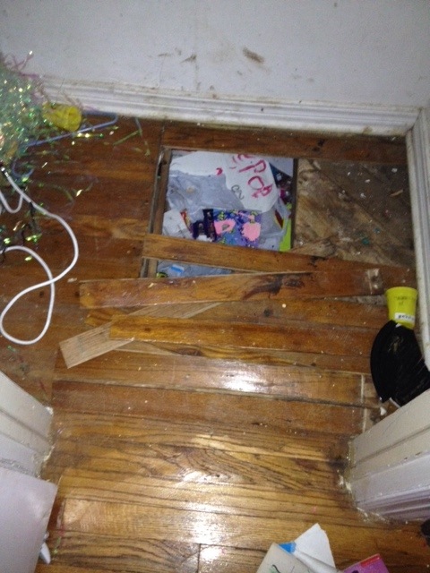 Closet floor