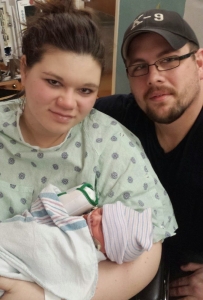 Ally with newborn