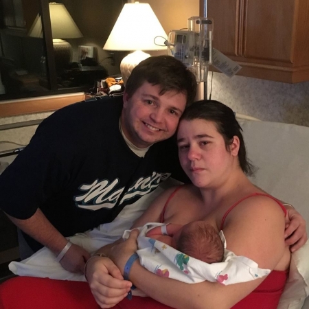 Ziegler parents with newborn Hunter