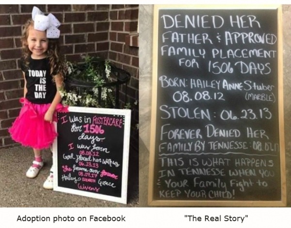 Hailey adoption photo with Real Story