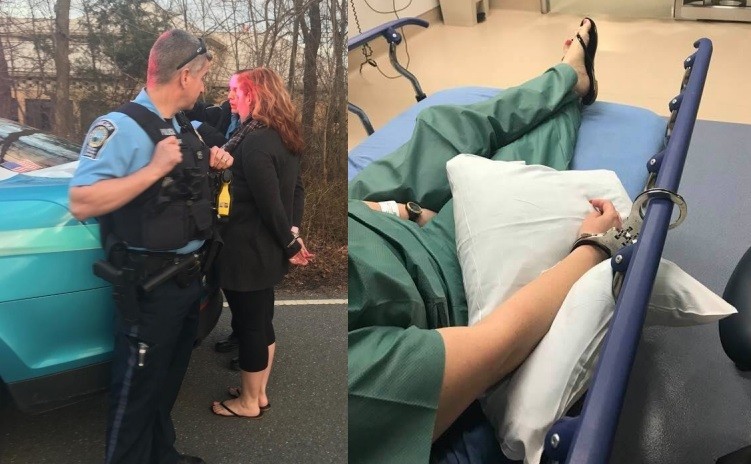 Tara-Chapman-arrested-and-handcuffed-to-hospital-bed