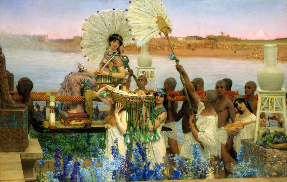 Baby Moses_-_Alta-Tadema