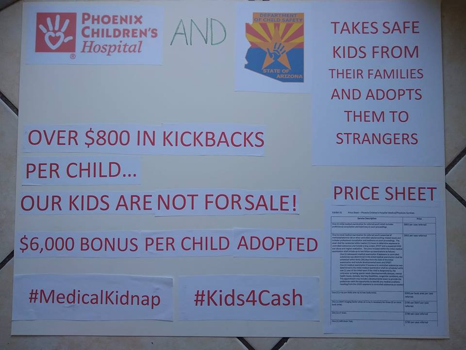 Phoenix Childrens kickbacks poster TB