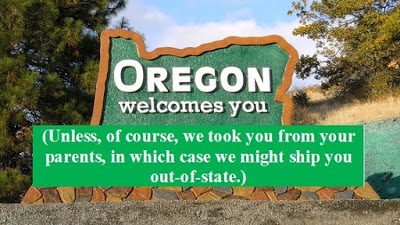 is oregon trafficking children out of state via