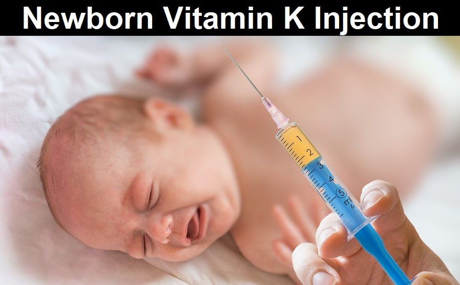 Doctor holds syringe to inject baby