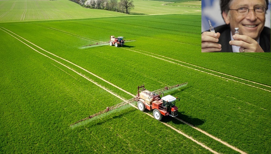 Aerial View Of The Tractor